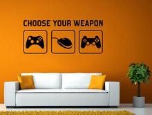 Load image into Gallery viewer, Video Game Controller Joystick Gamer Gaming We Love Gaming Let's Play Tv Wall or Window Sticker Decal Vinyl Fathead Mural Decor L2036