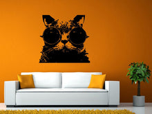 Load image into Gallery viewer, Cat Glasses Shades Swag Cool Animal Kitten Kitty Wall Window Sticker Decal Vinyl Fathead Mural Decor L1925