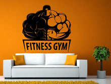 Load image into Gallery viewer, Fitness Gym Gymnasium Training Lifting Weights Work Out Wall or Window Sticker Decal Vinyl Fathead Mural Decor L1932