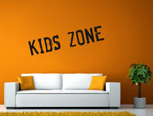 Load image into Gallery viewer, Kids Zone Sign Words Wall or Window Sticker Decal Vinyl Fathead Mural Decor L1977