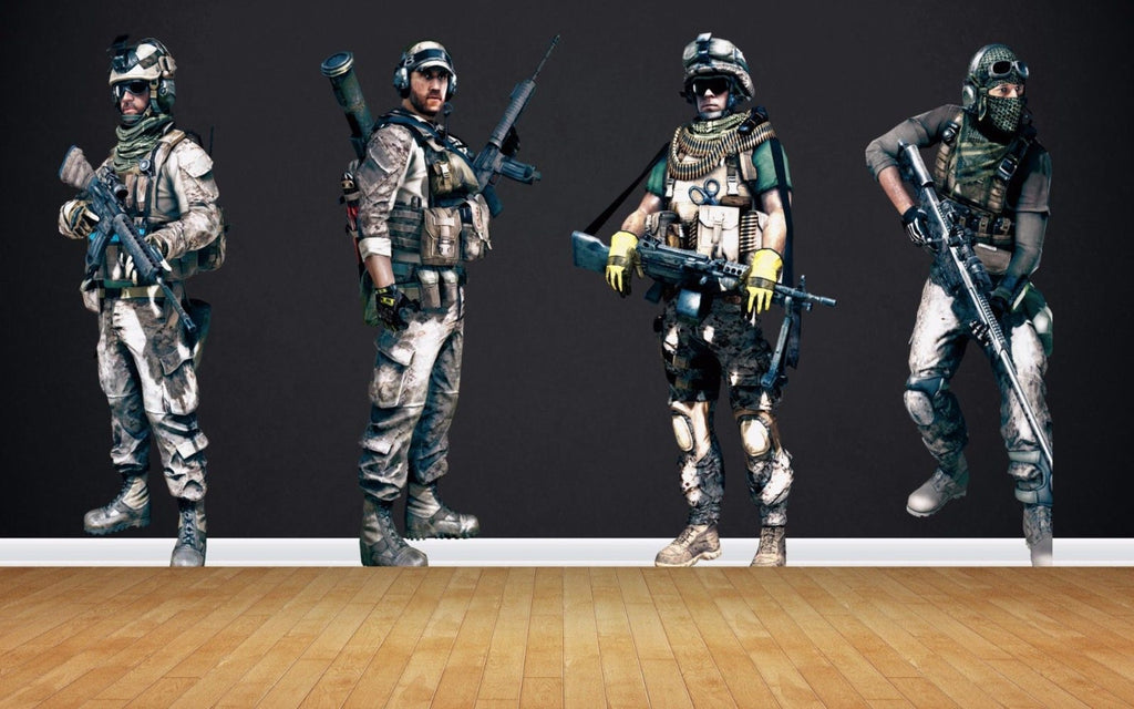 Soldiers Full Color Decal, Soldiers Full color sticker, Soldiers wall art cn 002