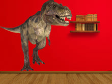 Load image into Gallery viewer, Dinosaur Full Color Decal, T-Rex Full color sticker, wall art cn 018