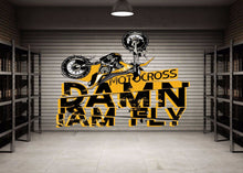 Load image into Gallery viewer, Motocross Full Color Decal, Damn I am Fly Full color sticker, wall art cn 036