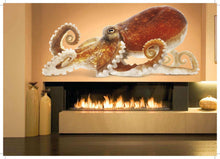 Load image into Gallery viewer, Octopus Full Color Decal, Octopus Full color sticker, wall art cn 039