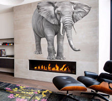 Load image into Gallery viewer, Elephant Full Color Decal, Fox Full color sticker, Elephant wall art, wall cn112
