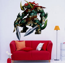 Load image into Gallery viewer, Ork Full Color Decal, Fantasy Hero Full color sticker, Goblin wall art, cn 168