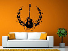 Load image into Gallery viewer, Music Electric Guitar Instrument Rock Band Artist Musical Wall or Window Sticker Decal Vinyl Fathead Mural Decor L2006