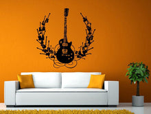 Load image into Gallery viewer, Music Electric Guitar Instrument Rock Band Artist Musical Wall or Window Sticker Decal Vinyl Fathead Mural Decor L2006