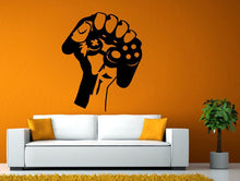 Load image into Gallery viewer, Video Game Controller Joystick Gamer Gaming We Love Gaming Let's Play Tv Wall or Window Sticker Decal Vinyl Fathead Mural Decor L2028