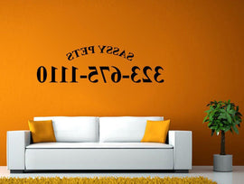 Sassy Pets phone number window view 48 inches long X proportion height