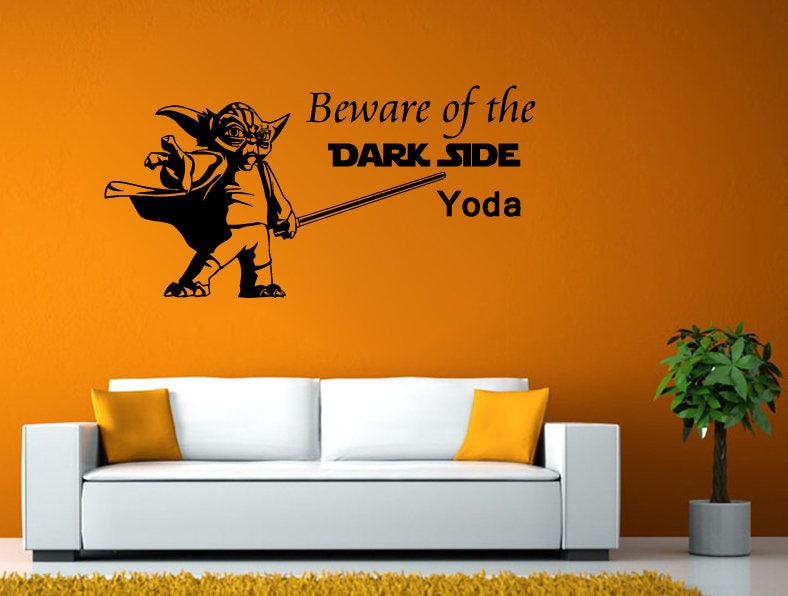 Be Aware Of The Dark Side Star Space Galaxy Wall Window Vehicle Sticker Decal Vinyl Fathead Mural Decor L2059