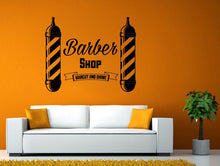 Load image into Gallery viewer, Barber Shop Haircut Shave Style Salon Trim Sign Grooming Wall Window Vehicle Sticker Decal Vinyl Fathead Mural Decor Art L2077