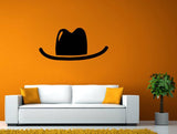 Cowboy Hat Bandanna Wild West Mustage Wall Or Car Vinyl Peal And Stick Removable Sticker Decal L1404