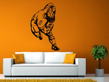 Load image into Gallery viewer, Football Player Running Ball American Sports Hero Wall Stickers Decals Vinyl Mural Decor Art L2107