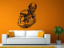 Load image into Gallery viewer, American Football Player Sports Ball Hero Wall Stickers Decals Vinyl Mural Decor Art L2112