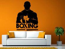 Load image into Gallery viewer, Boxing Boxer Fighter Fighting Sports Martial Arts Wall Stickers Decals Vinyl Mural Decor Art L2119