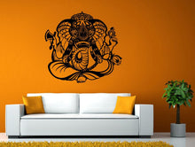 Load image into Gallery viewer, Ganesha Hindu Elephant God India Yoga Wall Stickers Decals Vinyl Mural Decor Art L2130