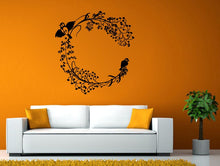 Load image into Gallery viewer, Birds Branch Tree Round Pattern Nature Ornament Wall Stickers Decals Vinyl Mural Decor Art L2132