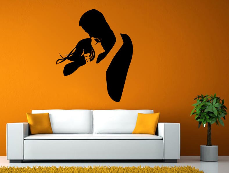 Man Woman Love Couple Hug Friendship Soulmates Dancing Wall Stickers Decals Vinyl Mural Decor Art L2135