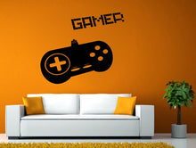 Load image into Gallery viewer, Gamer Joystick Remote Controller Video Games Play Wall Stickers Decals Vinyl Mural Decor Art L2141