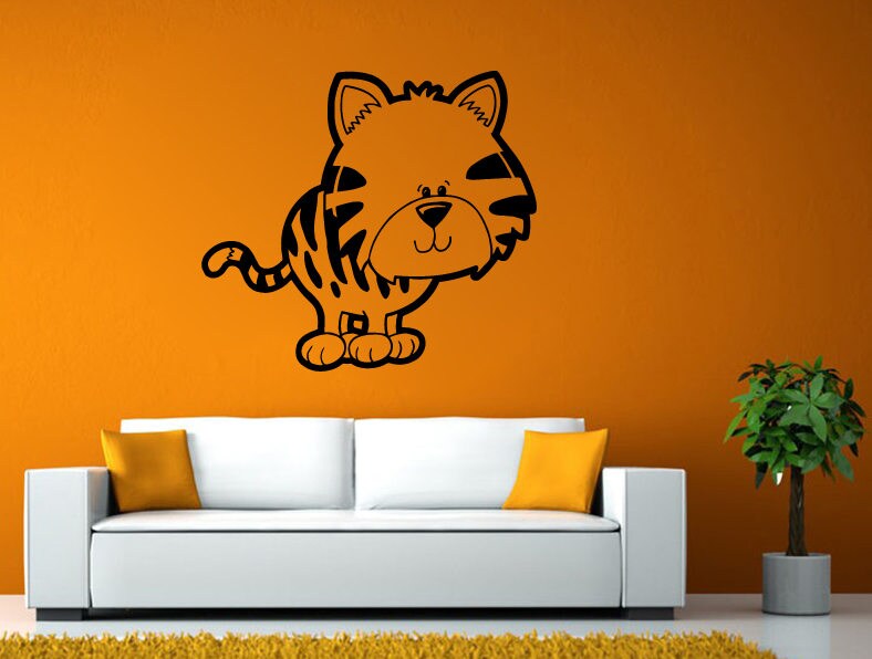 Baby Cartoon Kitten Kitty Cat Kids Children Room Nursery DIY Wall Stickers Decals Vinyl Mural Decor Art L2152