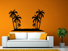 Load image into Gallery viewer, Palm Tree Beach Sand Island Vacation Tropics Summer Fun DIY Wall Stickers Decals Vinyl Mural Decor Art L2155