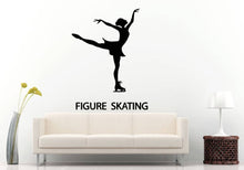 Load image into Gallery viewer, Figure Skating Girl Athlete Ice Rink Winter Sports Competition DIY Wall Stickers Decals Vinyl Mural Decor Art L2180