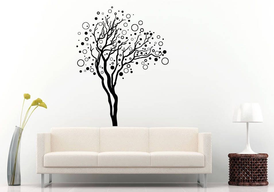 Bubble Tree Branches Abstract Nature DIY Wall Sticker Decal Vinyl Mural Decor Art L2188