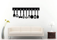 Load image into Gallery viewer, Kitchen Restaurant Utensils Culinary Chief Cook Tools Cooking DIY Wall Sticker Decal Vinyl Mural Decor Art L2198