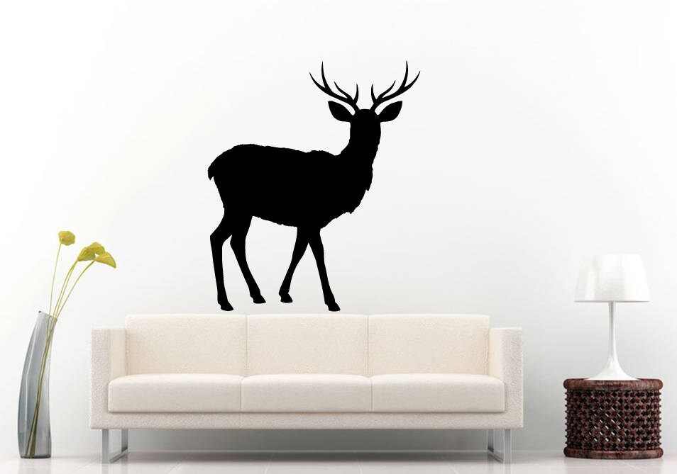 Deer Buck Elk Woods Forest Animal Hunting DIY Wall Sticker Decal Vinyl Mural Decor Art L2200