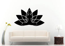 Load image into Gallery viewer, Lotus Meditation Buddha Namaste Yoga Flower Zen Peace DIY Wall Sticker Decal Vinyl Mural Decor Art L2203