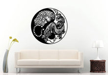 Load image into Gallery viewer, Yin Yang Tiger Against Dragon Namaste Yoga Mandala Om DIY Wall Sticker Decal Vinyl Mural Decor Art L2213