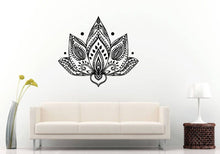 Load image into Gallery viewer, Lotus Yoga Flower Mandala Henna Mehndi Namaste Om Meditation Wall Sticker Decal Vinyl Mural Decor Art L2214