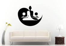 Load image into Gallery viewer, Yin Yang Balance Buddha Lotus Flower Mandala Henna Mehndi Namaste Om Meditation Wall Sticker Decal Vinyl Mural Decor Art L2216