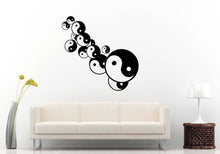 Load image into Gallery viewer, Yin Yang Balance Yoga Studio Mandala Henna Mehndi Namaste Om Meditation Wall Sticker Decal Vinyl Mural Decor Art L2227