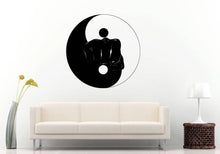 Load image into Gallery viewer, Yin Yang Balance Fist Yoga Studio Mandala Henna Mehndi Namaste Om Meditation Wall Sticker Decal Vinyl Mural Decor Art L2231