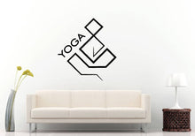 Load image into Gallery viewer, Yoga Studio Logo Namaste Om Peace Serenity Zen Wall Sticker Decal Vinyl Mural Decor Art L2247