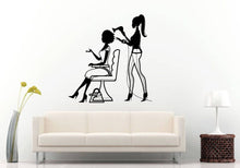 Load image into Gallery viewer, Hair Salon Beauty Shop Spa Fashion Style Women Hair Styling Wall Sticker Decal Vinyl Mural Decor Art L2258