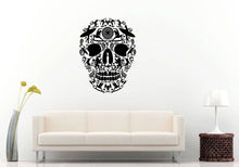 Load image into Gallery viewer, Skull Sugar Surfing Surf Board Waves Sea Ocean Nautical Wall Sticker Decal Vinyl Mural Decor Art L2264