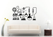 Load image into Gallery viewer, Chemistry Science School College Tools Equipment Design Board Chemicals Wall Sticker Decal Vinyl Mural Decor Art L2266