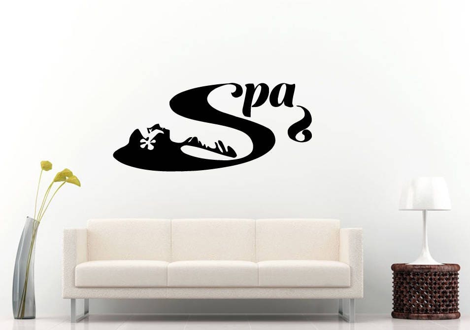 Women Spa Beauty Salon Day Spa Relax Unwind Resort Wall Sticker Decal Vinyl Mural Decor Art L2289