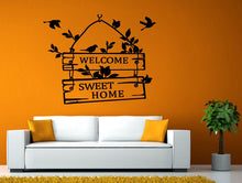 Load image into Gallery viewer, Welcome Sweet Home Hanging Wooden Plank Sign Wall Window Vehicle Sticker Decal Vinyl Fathead Mural Decor L2066