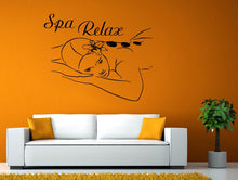 Load image into Gallery viewer, Spa Relax Massage Hot Stone Therapy Wall Window Vehicle Sticker Decal Vinyl Mural Decor Art L2082
