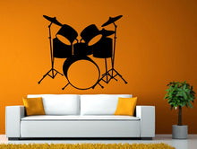 Load image into Gallery viewer, Drums Music Tool Musical Instruments Rock Pop Wall Stickers Decals Vinyl Mural Decor Art L2109