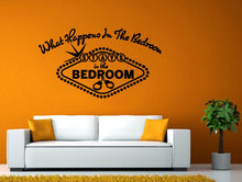 Load image into Gallery viewer, Adult Bedroom Quote Sign What Happens Stays Wall Stickers Decals Vinyl Mural Decor Art L2127