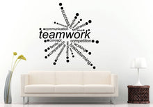 Load image into Gallery viewer, Teamwork Success Connection Corporation Office Business Words DIY Wall Stickers Decals Vinyl Mural Decor Art L2168