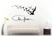 Load image into Gallery viewer, Be Free Birds Pelicans Flying DIY Wall Stickers Decals Vinyl Mural Decor Art L2173