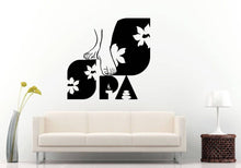 Load image into Gallery viewer, Day Spa Lotus Flower Foot Massage Beauty Treatment DIY Wall Sticker Decal Vinyl Mural Decor Art L2191
