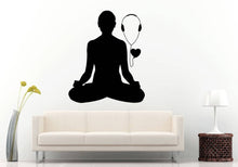Load image into Gallery viewer, Music Headphones Love Heart Lotus Meditation Buddha Pose Namaste Yoga Zen Mandala Om DIY Wall Sticker Decal Vinyl Mural Decor Art L2208
