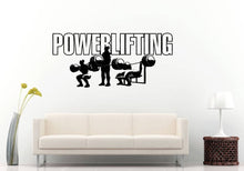 Load image into Gallery viewer, Power Lifting Weigh Training Gym Muscle Sculpting Workout Lift Weights Bodybuilding Wall Sticker Decal Vinyl Mural Decor Art L2236